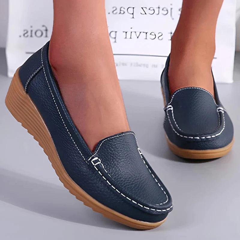 Mocassim Feminino de Couro