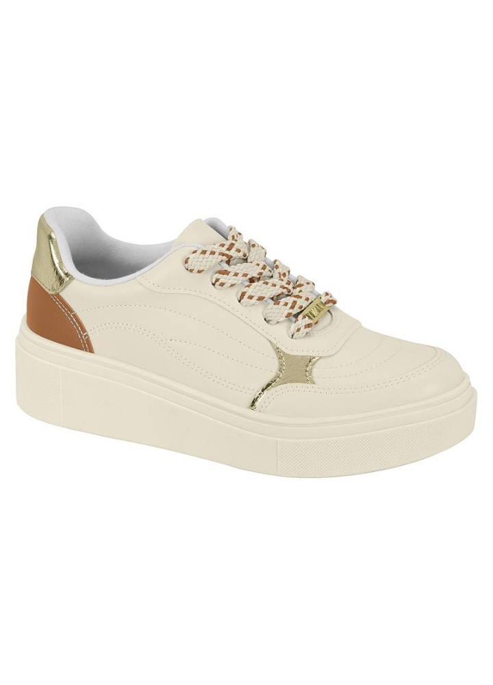 Tenis Feminino Plataforma Brilho Casual Vizzano