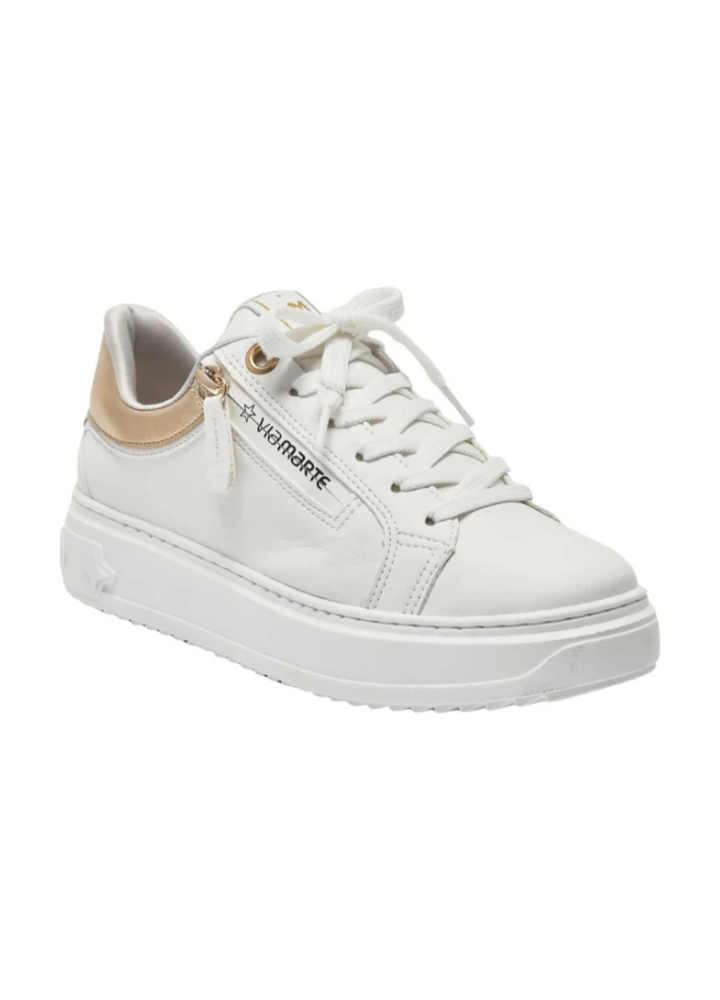 Tênis Via Marte Feminino Casual Lindo Novo Flatform Original com Ziper