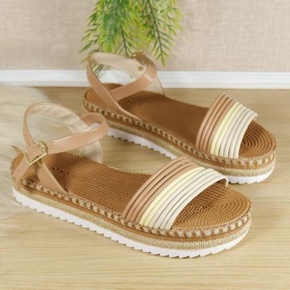 Sandália Feminina Flatform Moleca