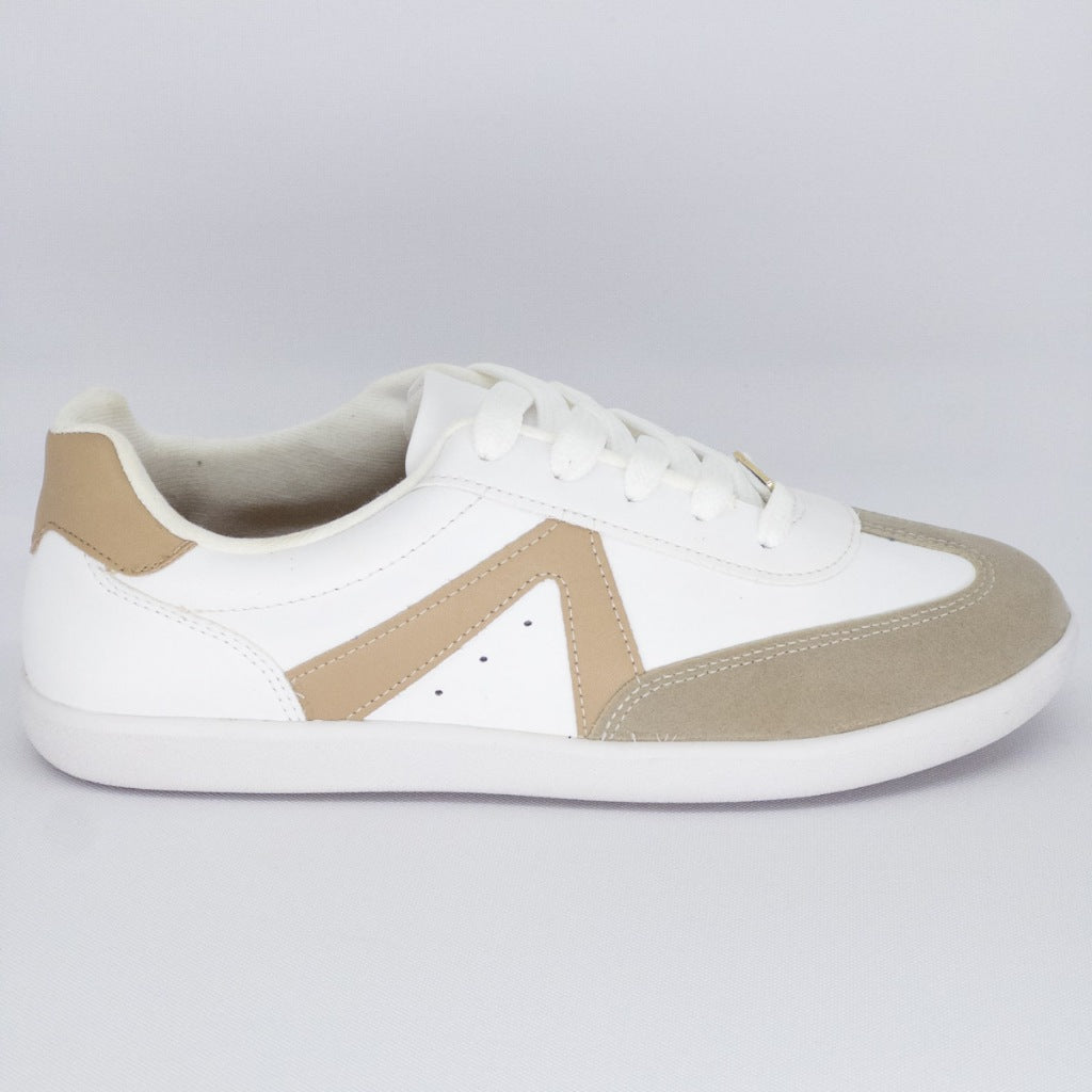Tenis Vizzano Branco Feminino Casual Recortes Macio