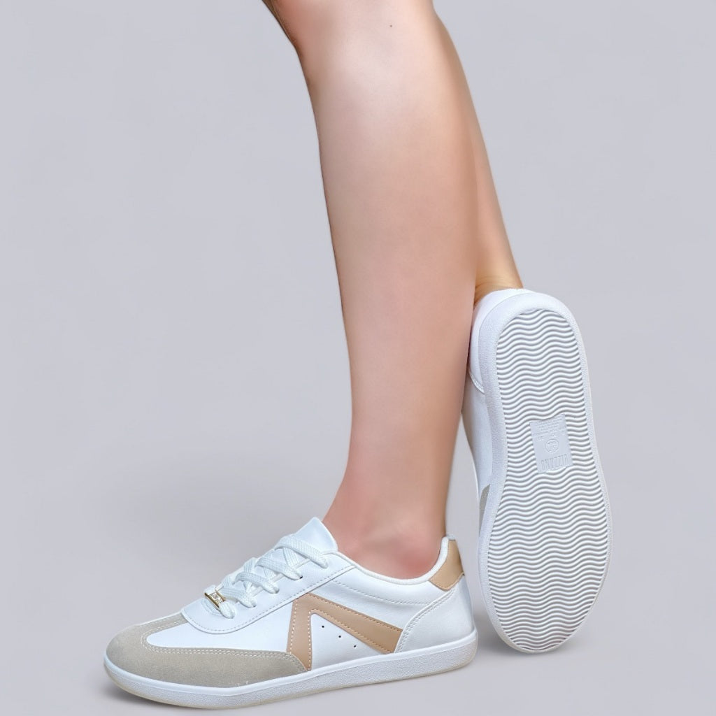 Tenis Vizzano Branco Feminino Casual Recortes Macio