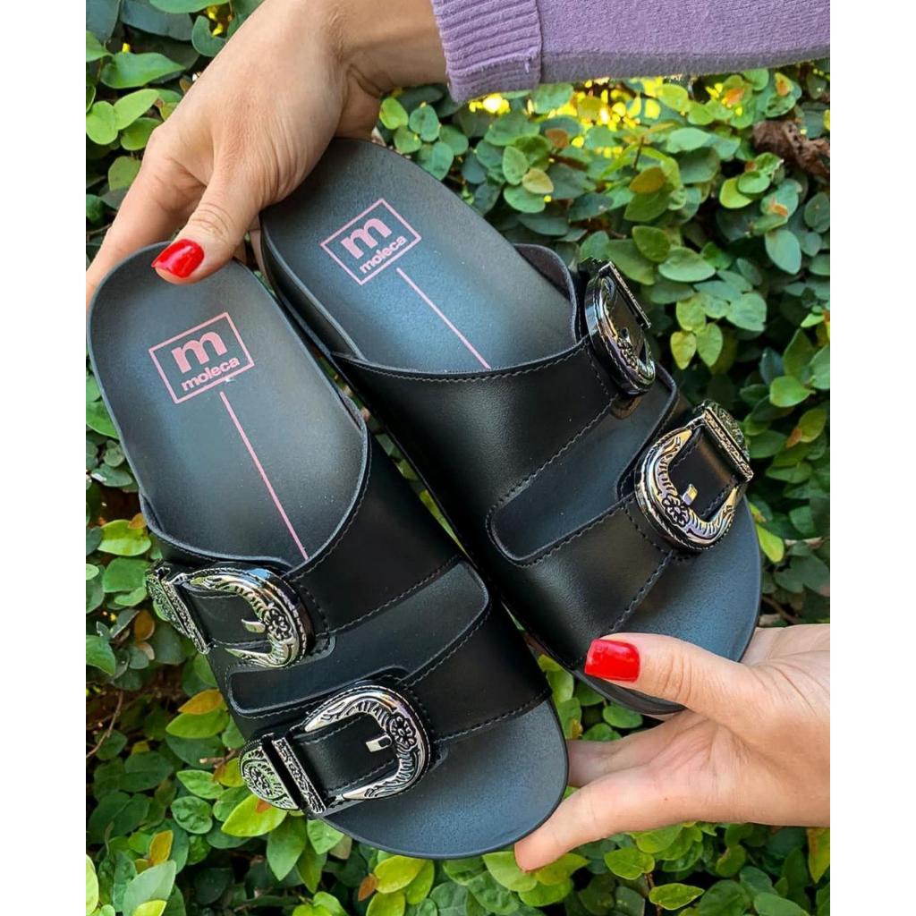 Sandalia Feminina Papete Fivela Slide Birken