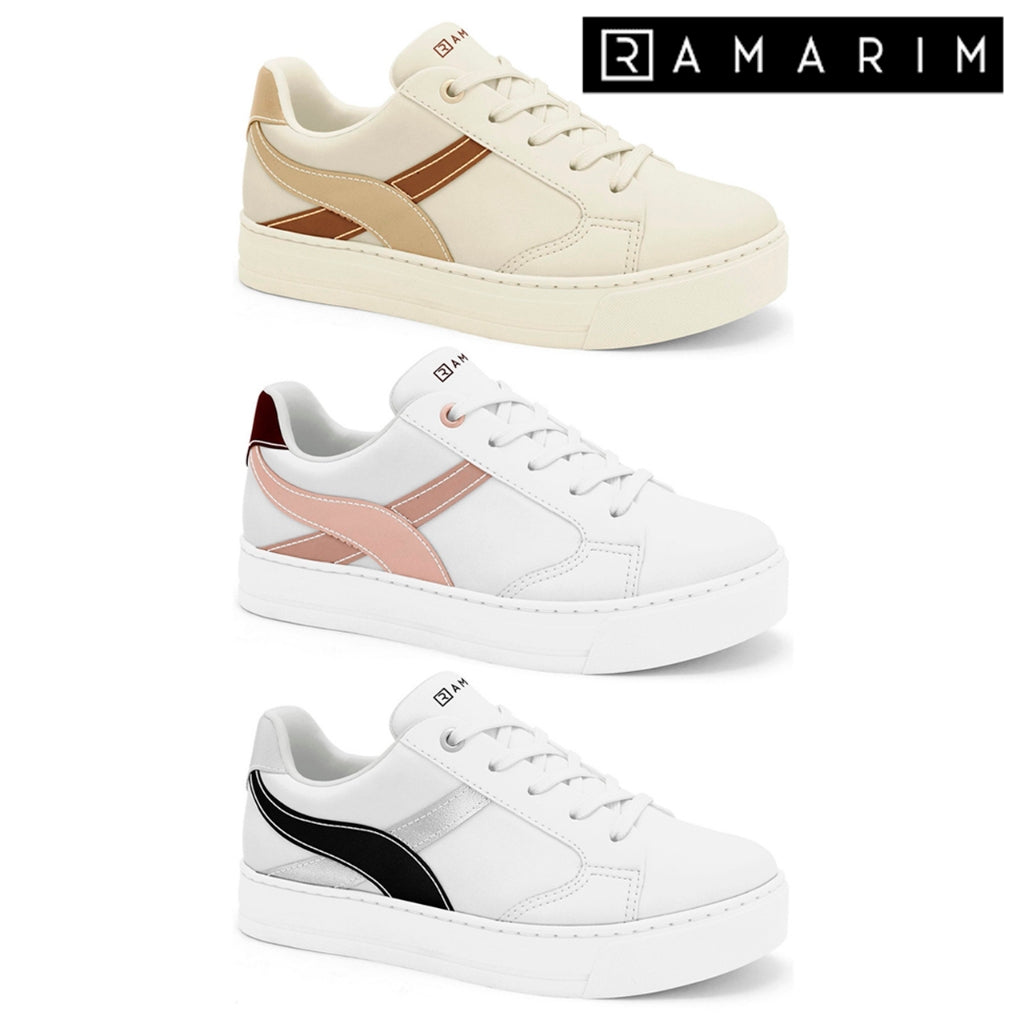 Tênis Feminino Ramarim Casual Plataforma Detalhe X