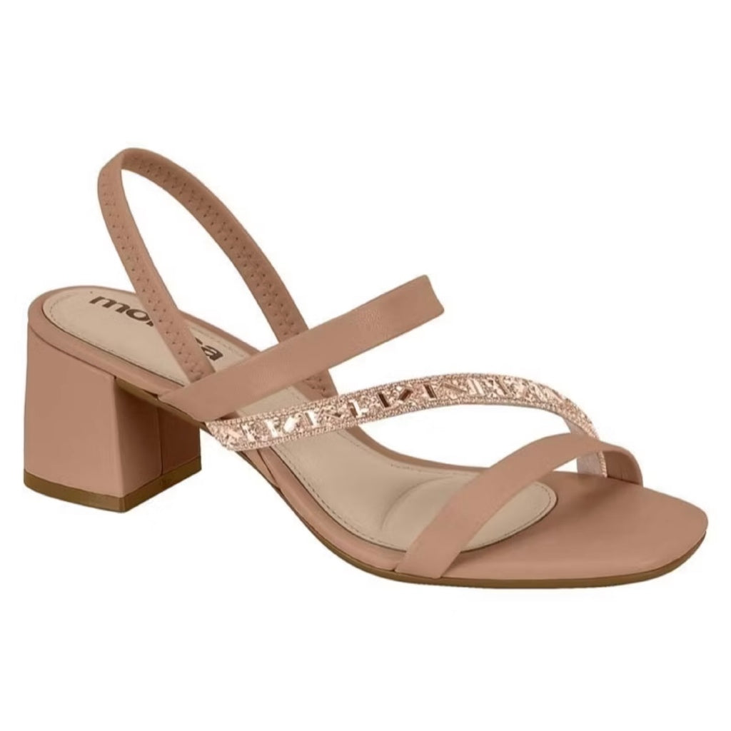 Sandalia Feminina Casual Salto Medio moleca