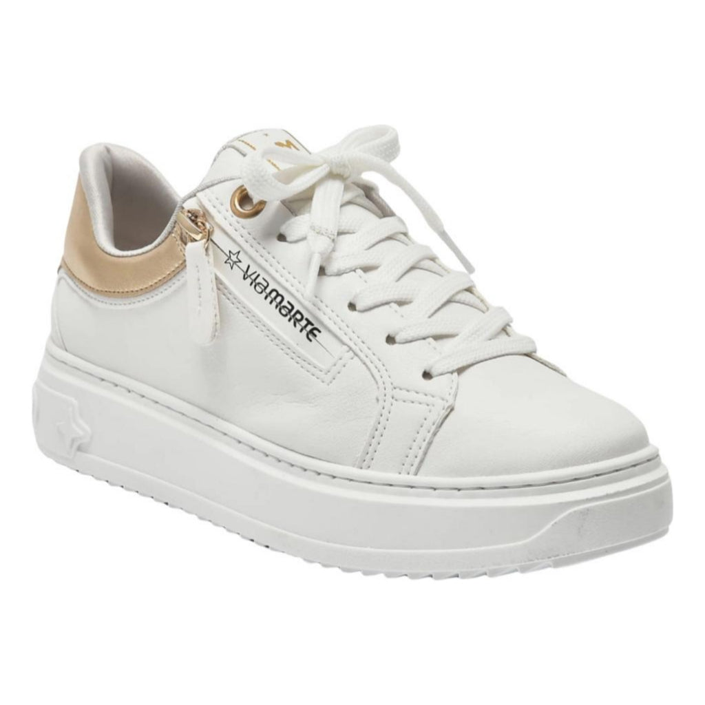 Tênis Via Marte Feminino Casual Lindo Novo Flatform Original com Ziper