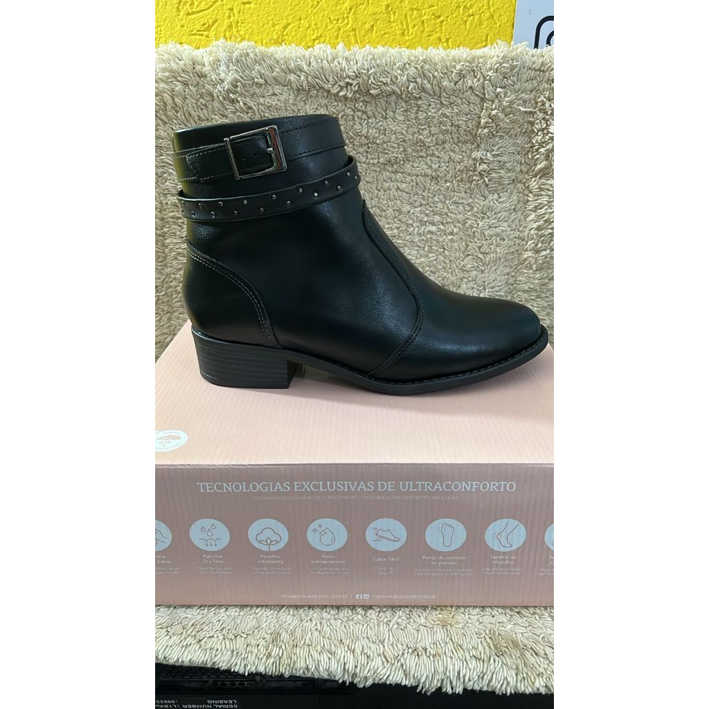 Bota Modare Napa Preta  Premium - Conforto e Elegância