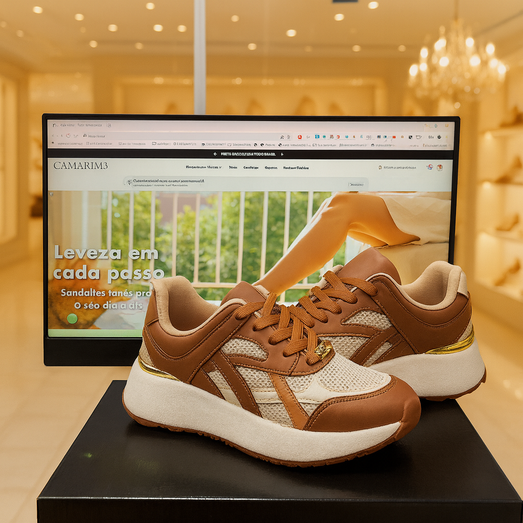 Tenis Feminino Vizzano Confortável Esportivo Mocca