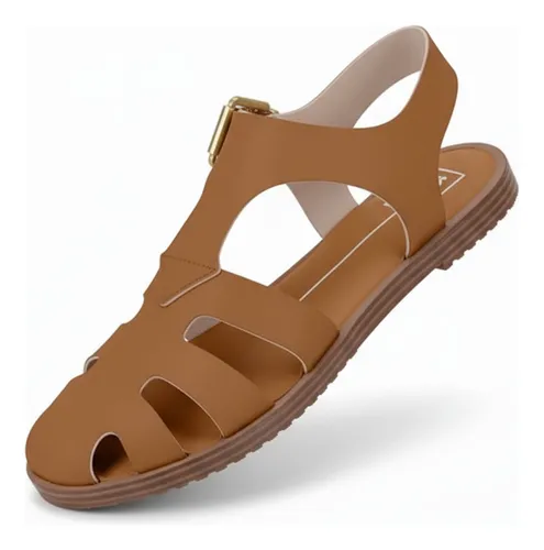 Sandália feminina Moleca – Papete Fisherman Confortável com Fivela