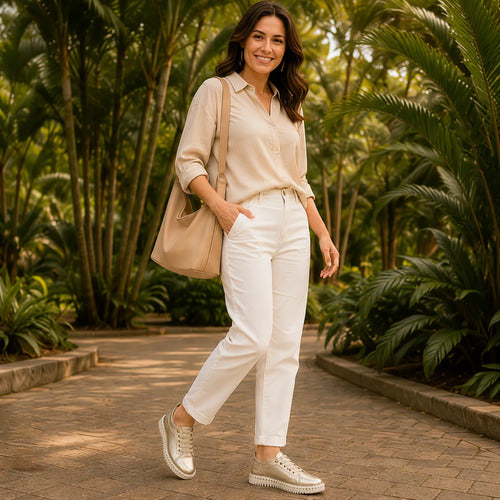 Tênis em couro feminino Bottero - Conforto que Acompanha Você o Dia Todo