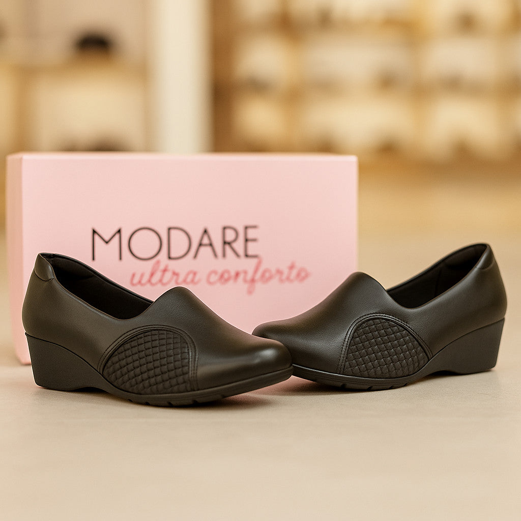 Sapato Feminino Ortopédico Modare Ultraconforto Joanete Salto Baixo