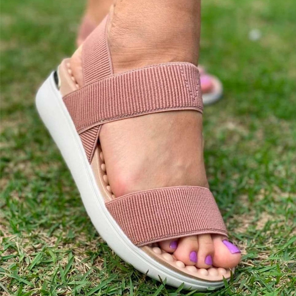 Sandália Feminina Modare Tira Elástica Canelado Ultra Conforto
