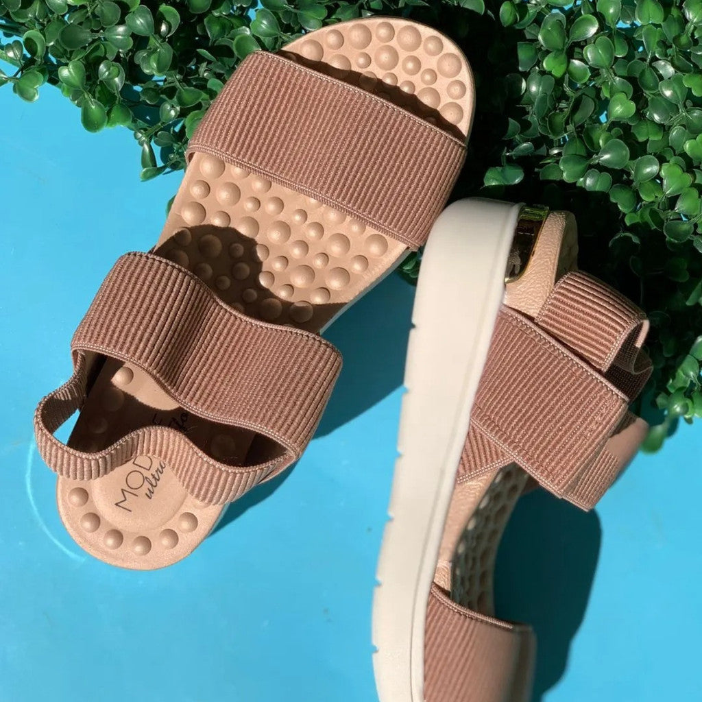 Sandália Feminina Modare Tira Elástica Canelado Ultra Conforto