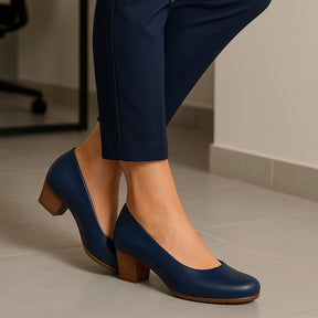 Sapato Scarpin Modare Salto Baixo Grosso