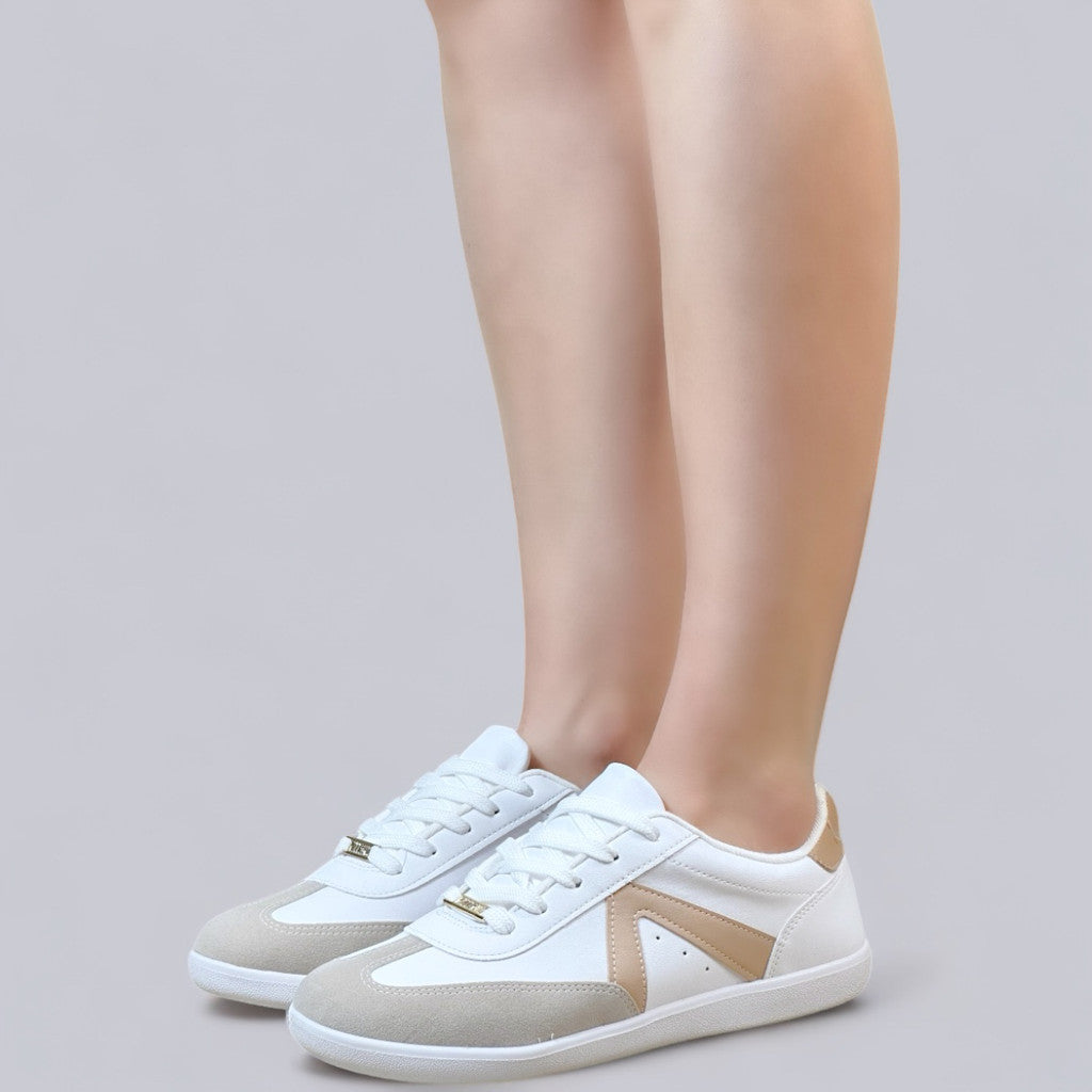 Tenis Vizzano Branco Feminino Casual Recortes Macio