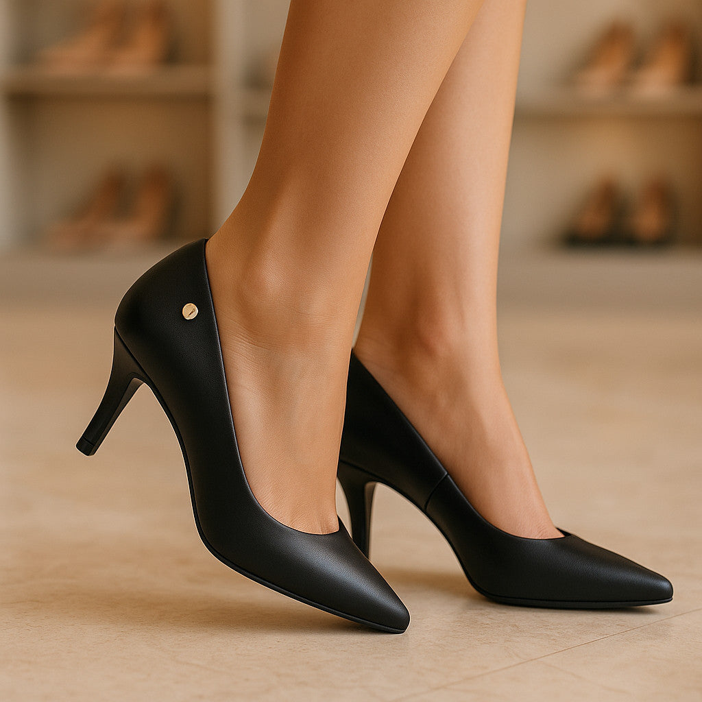Scarpin Vizzano Feminino Salto Baixo Fino Macio