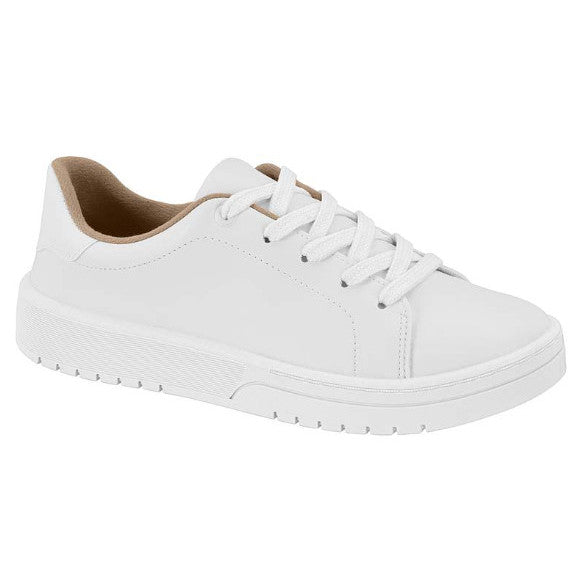 Tênis Feminino Casual Moleca Branco leve e Confortável