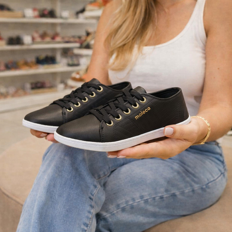 Tenis Casual Feminino Moleca Confortável