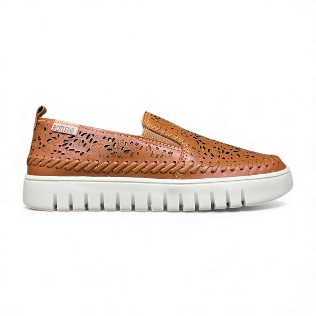 Tênis Bottero Slip Caramelo - Calce Fácil, Conforto Premium | Napoli 372611