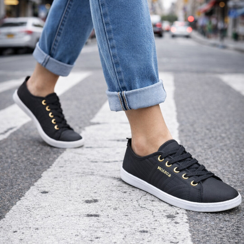 Tenis Casual Feminino Moleca Confortável