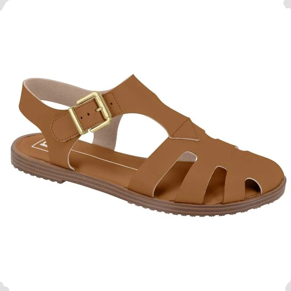 Sandália feminina Moleca – Papete Fisherman Confortável com Fivela