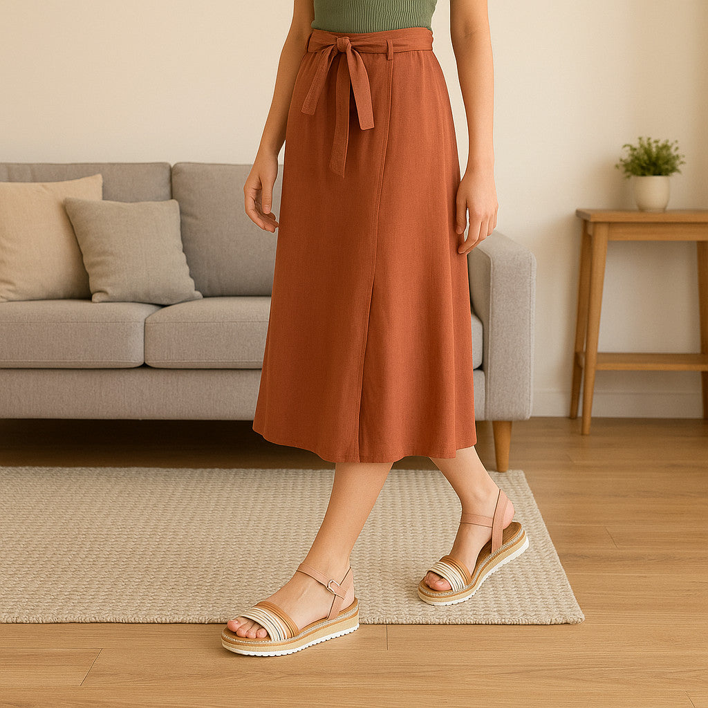 Sandália Feminina Flatform Moleca