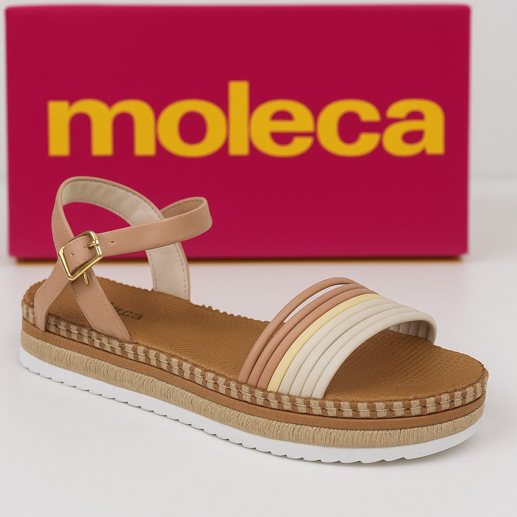 Sandália Feminina Flatform Moleca