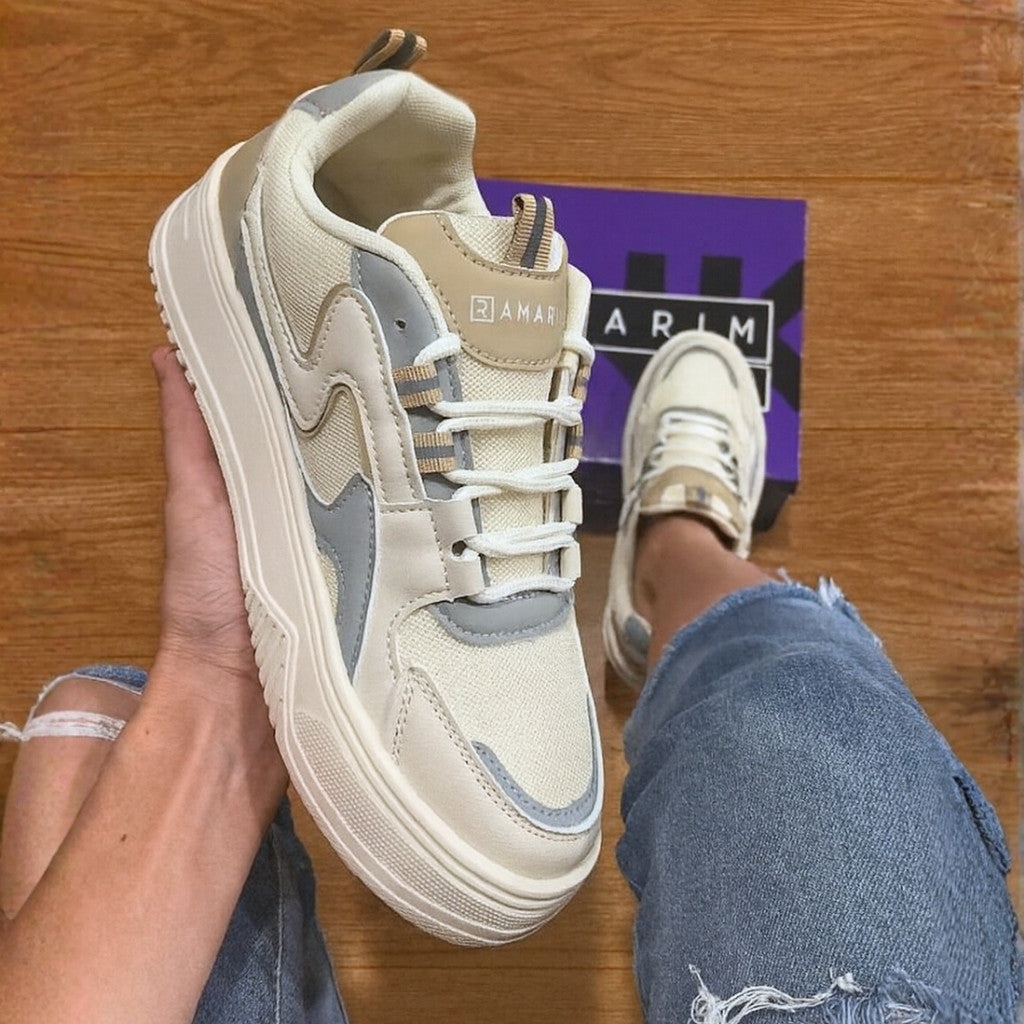 Tênis Plataforma Feminino Ramarim Refletivo Crystal