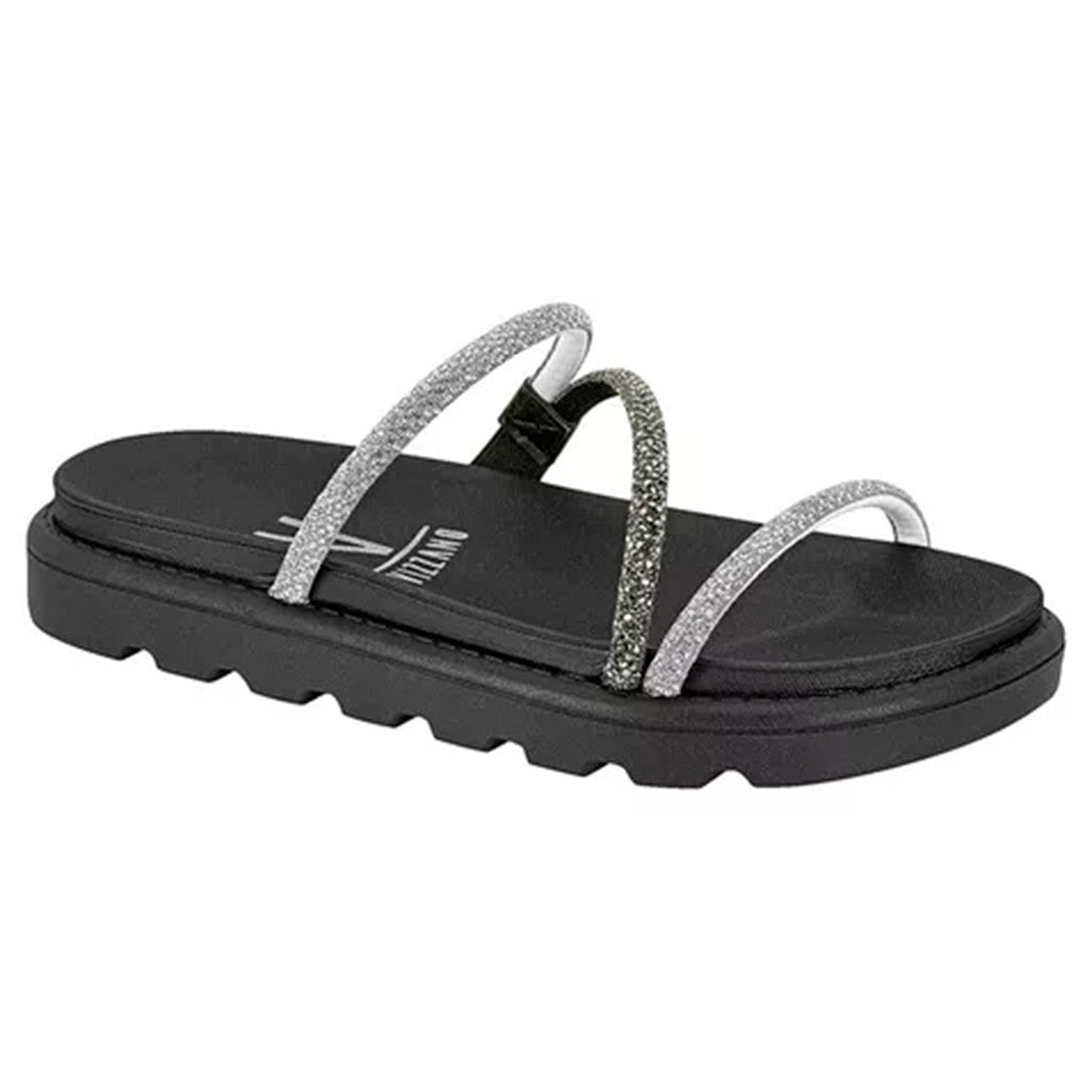 Papete Vizzano Feminina Strass - Estilo Moderno Confortável e Sofisticado