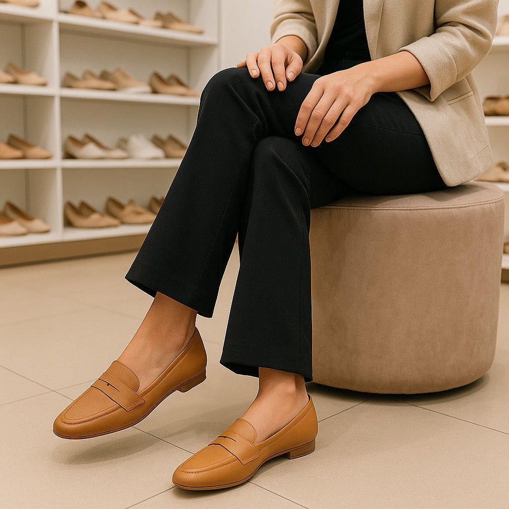 Mocassim Ortopédico Feminino Bico Fino Vizzano Confortável Elegante Casual Dia a Dia