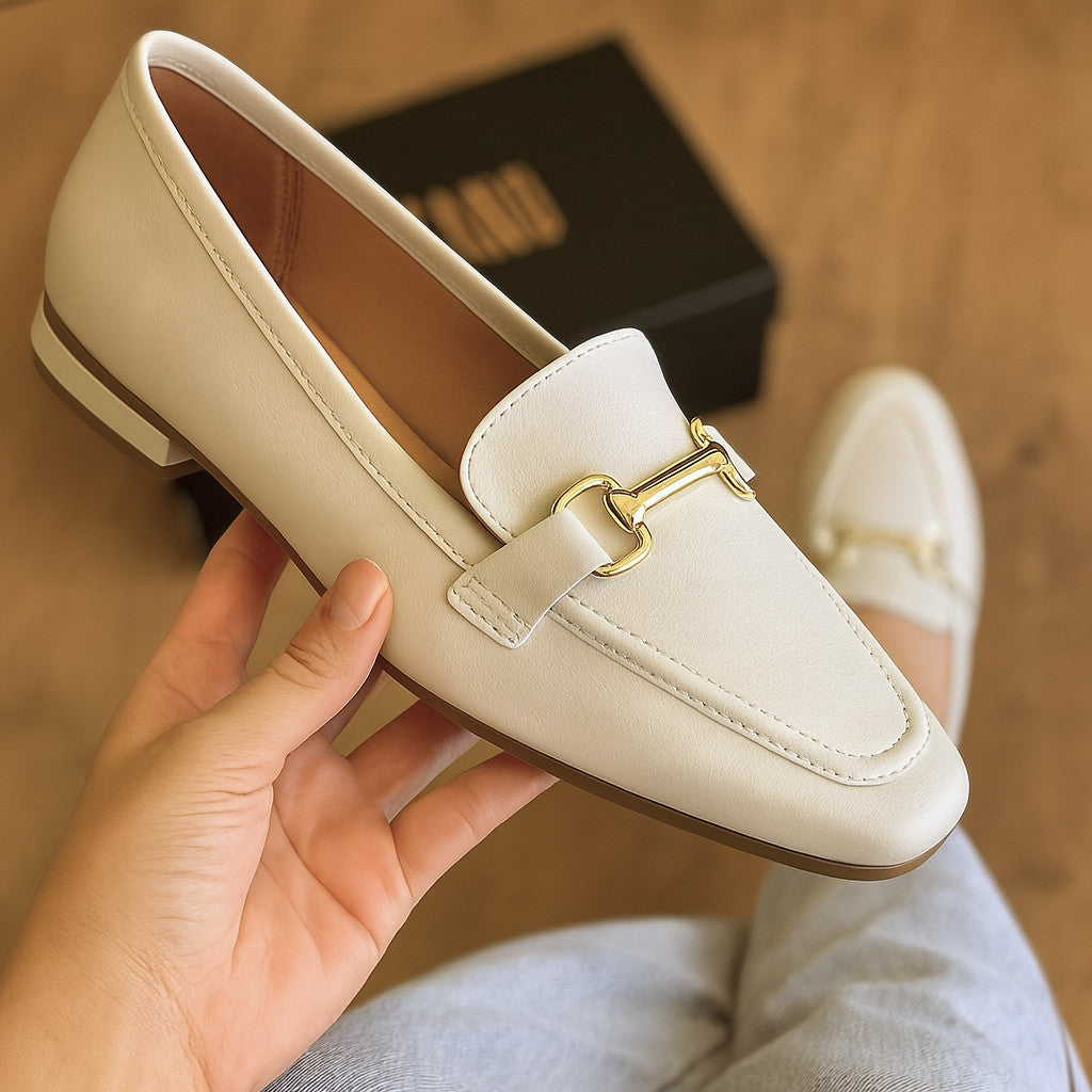 Sapato mocassim feminino Vizzano Bico Fino Confortável