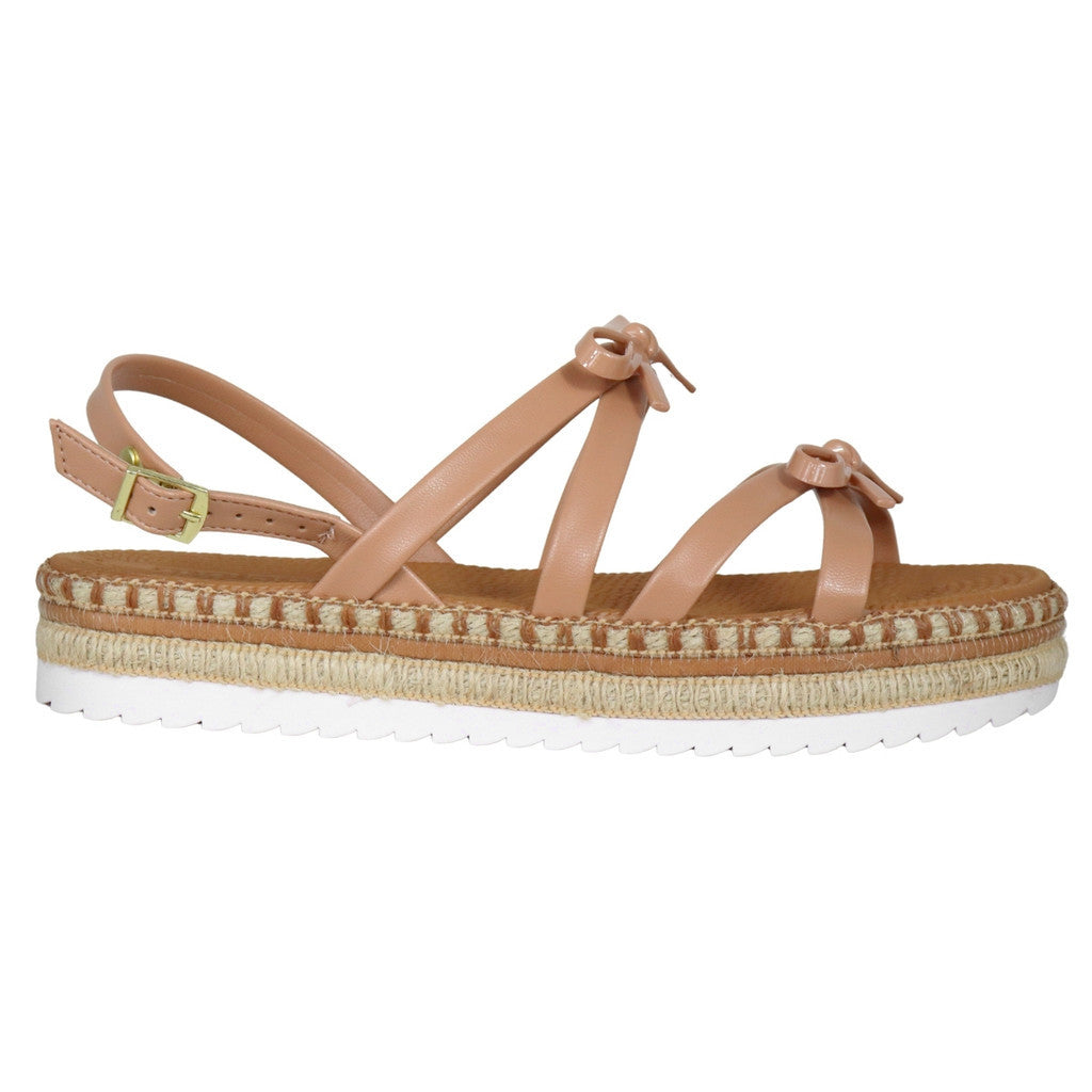 Sandália Feminina Moleca Flatform Boho Retro
