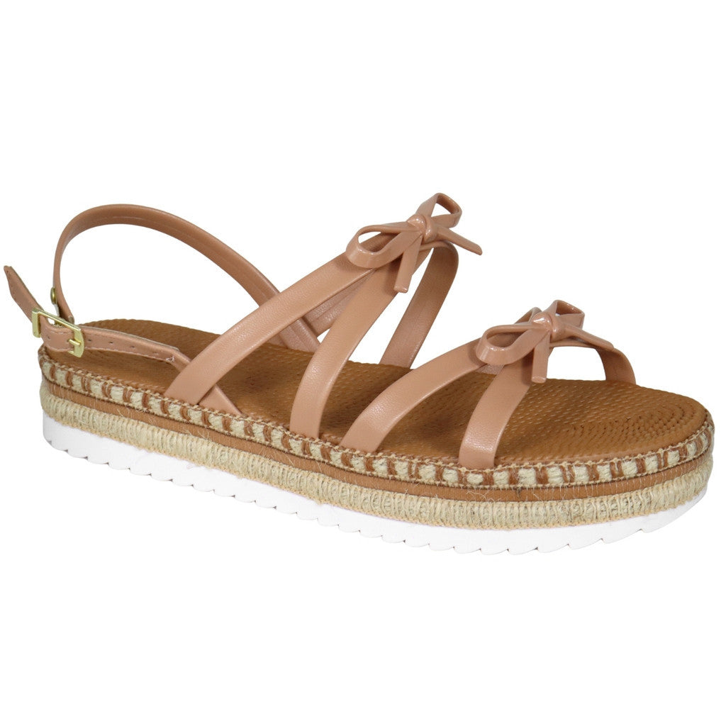 Sandália Feminina Moleca Flatform Boho Retro