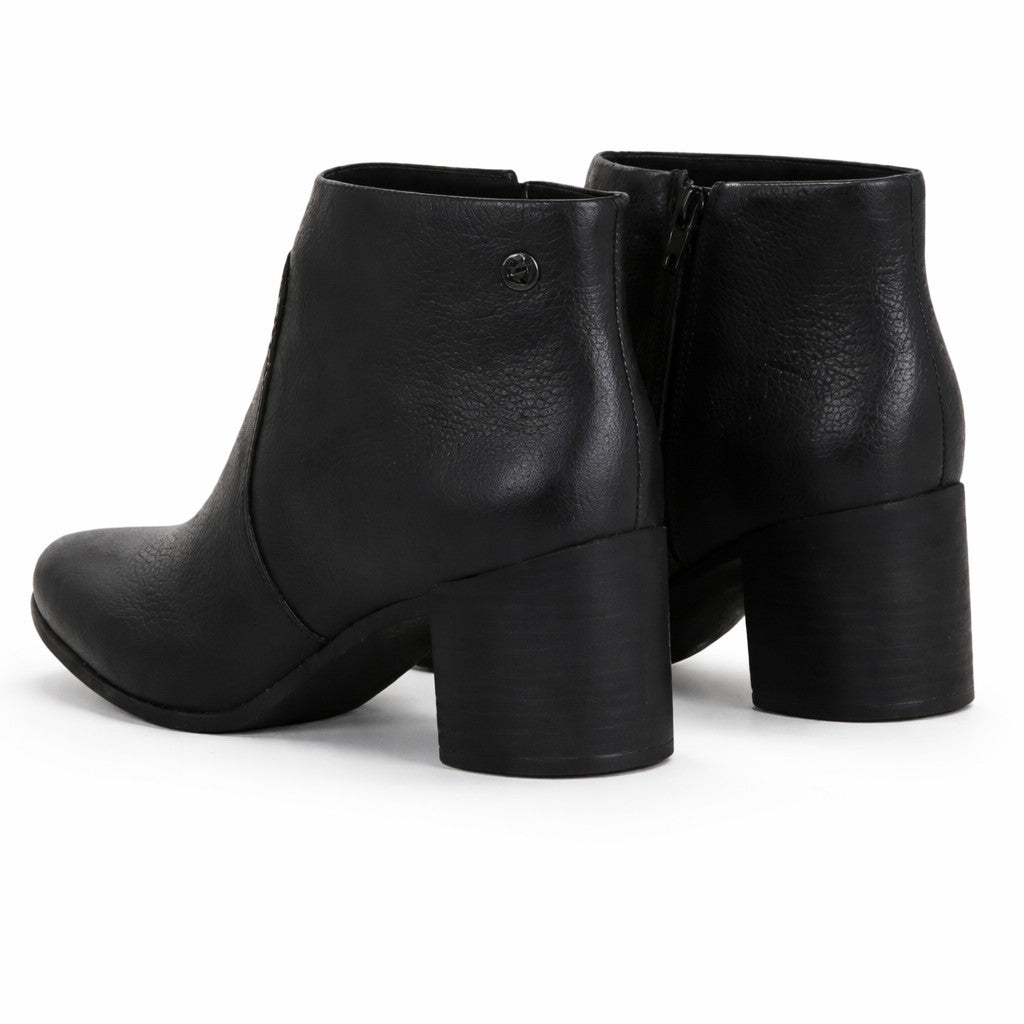 Bota Cano Curto Bottero Couro Legitimo Salto Bloco Confort