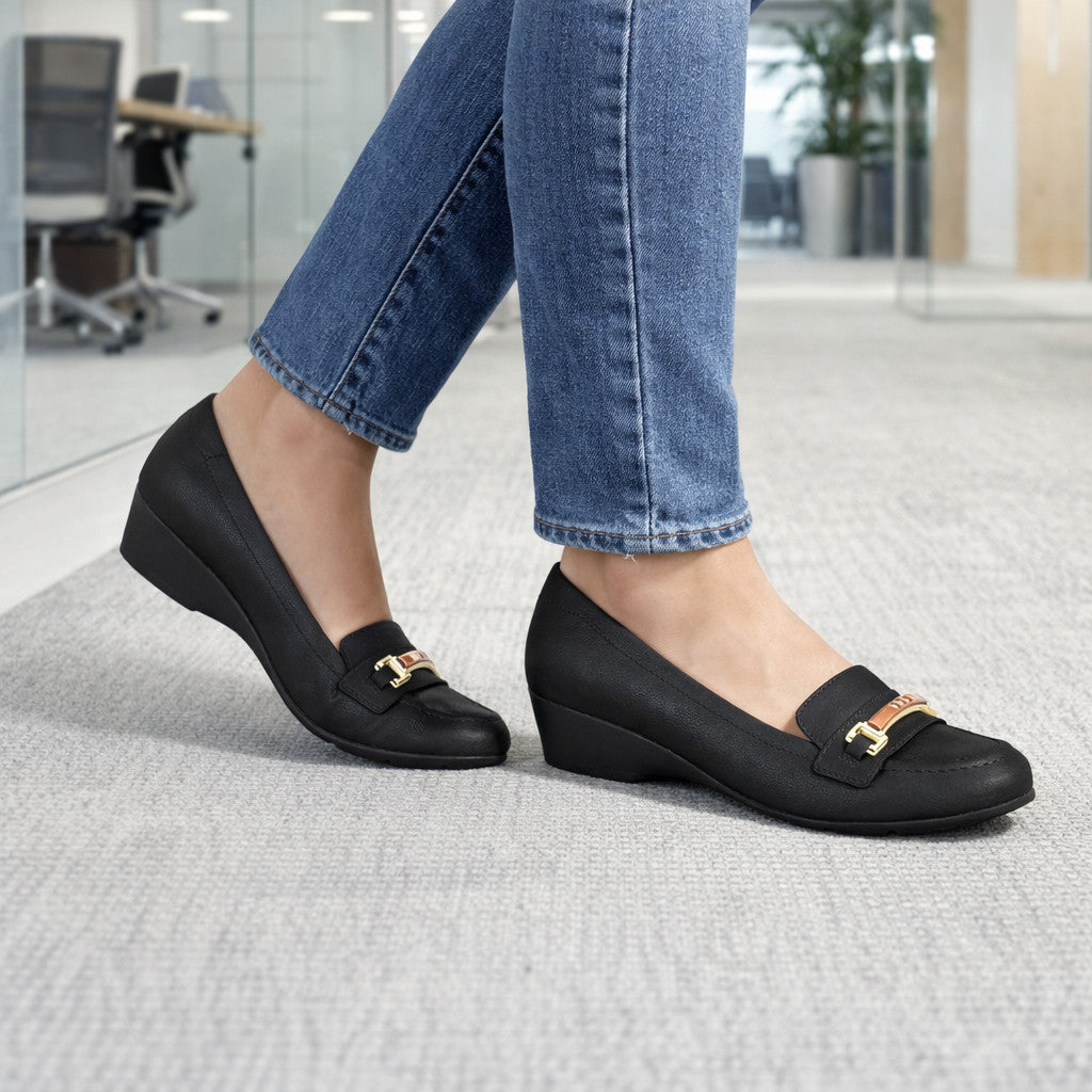 Sapato feminino Anabela Modare Ultra Conforto - Bem-Estar para o Dia a Dia