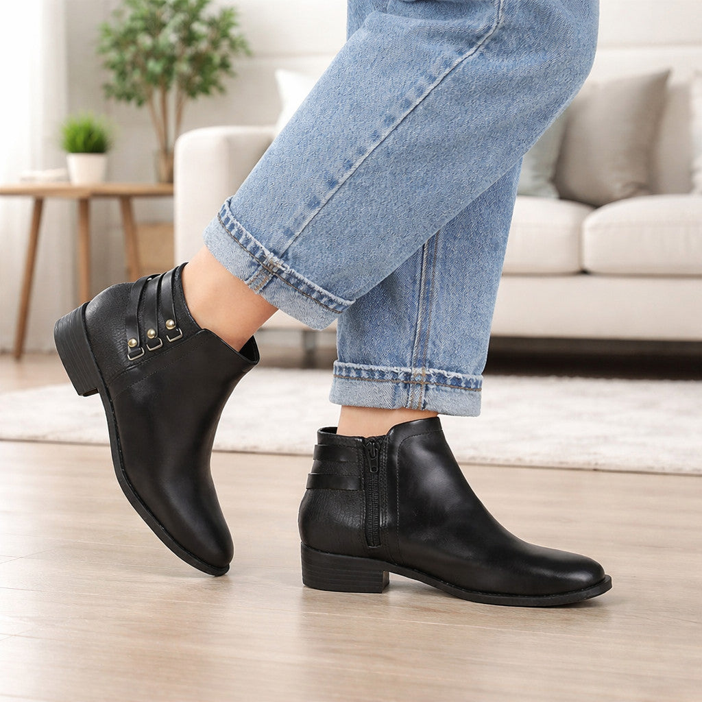 Bota Feminina Modare Casual Salto Baixo Leve Confortável