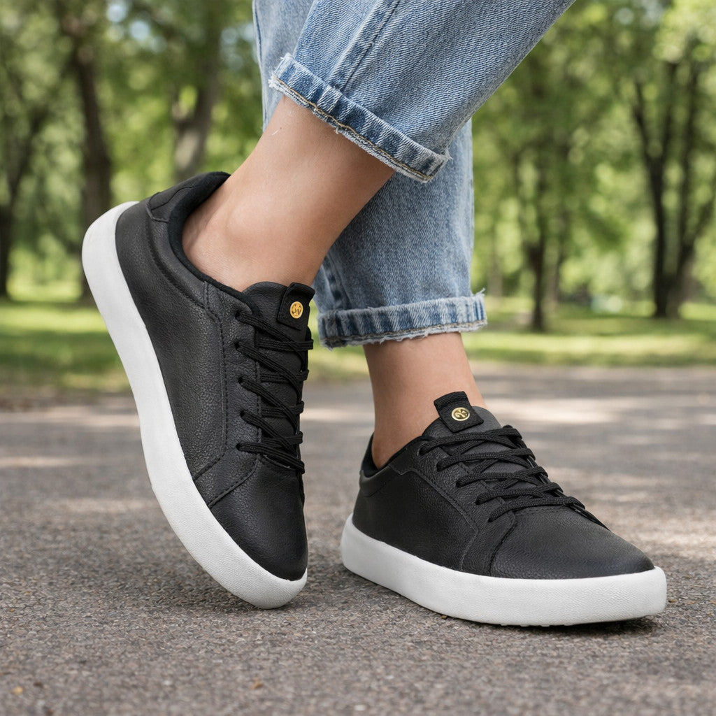 Tenis Feminino Preto Moleca Conforto Versatil Dia a Dia