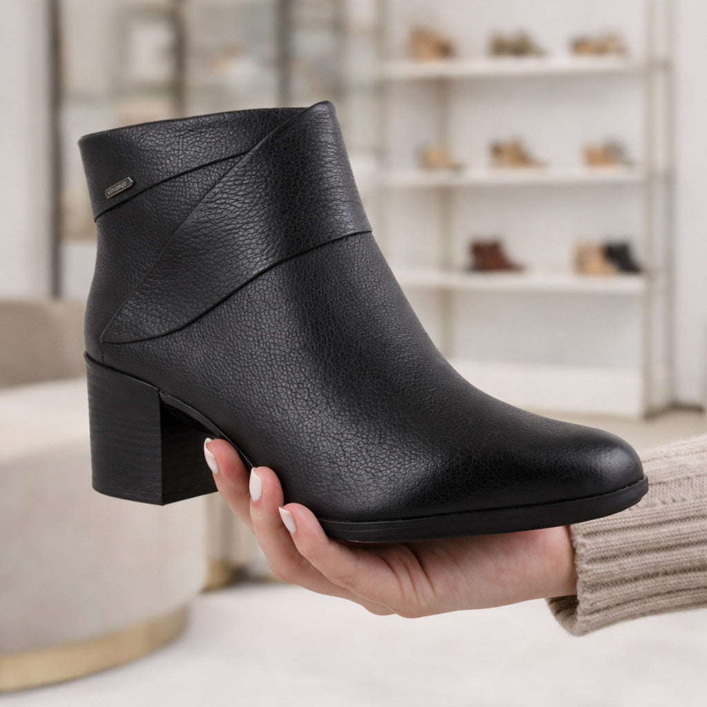 Bota Feminina Bottero Cano Curto Couro Legítimo