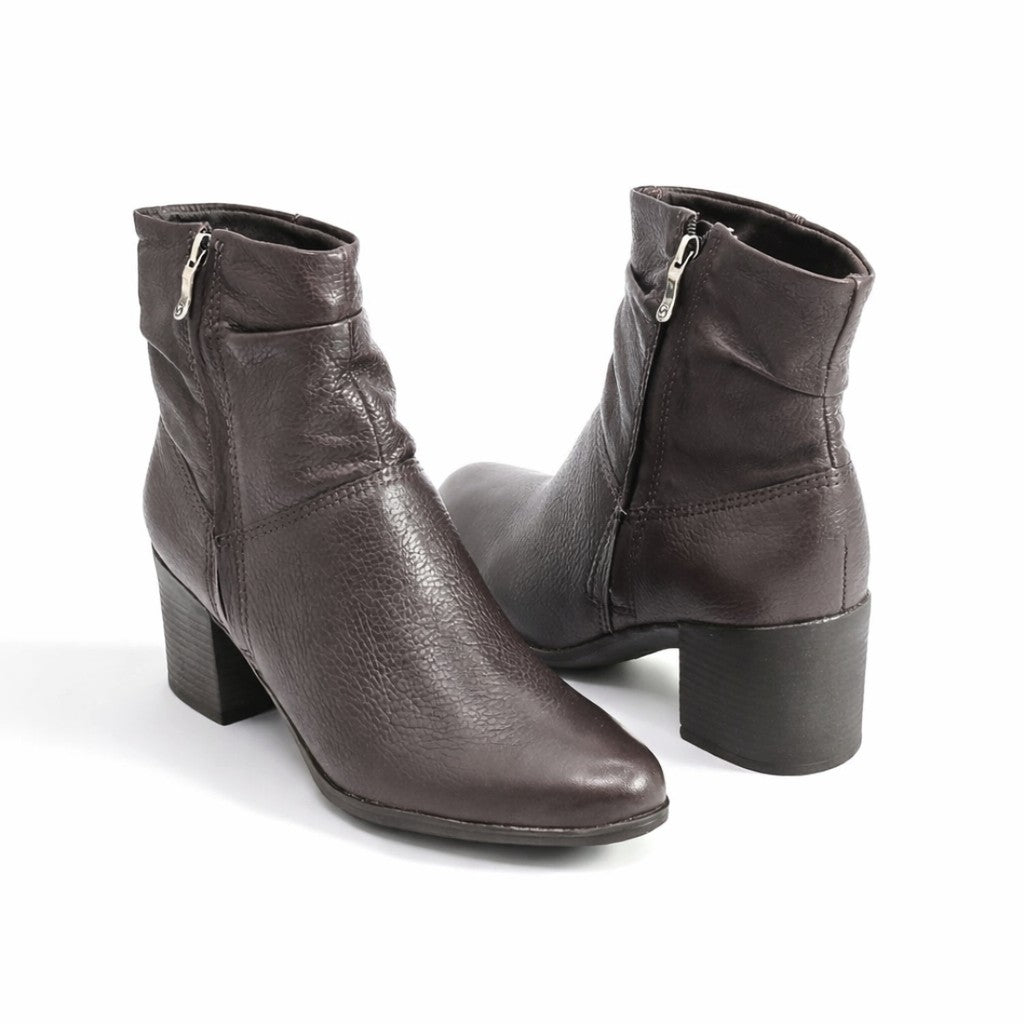 Bota Bottero Calce Facil Couro Legitimo Ziper