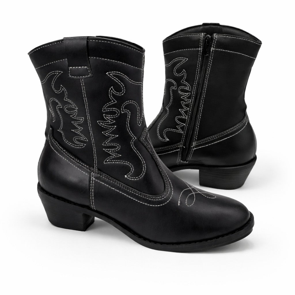 Bota Moleca Country Cano Curto Feminina Confortável