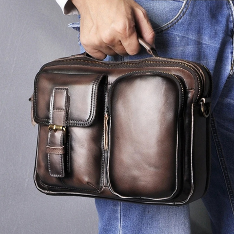 Bolsa Masculina Camurça Premium