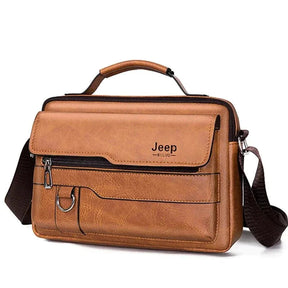 Bolsa de couro Jeep Masculina