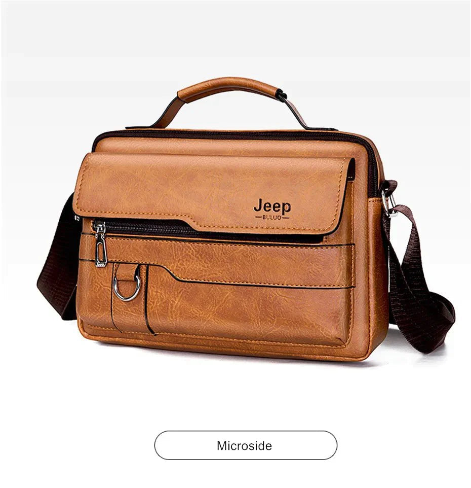 Bolsa de couro Jeep Masculina